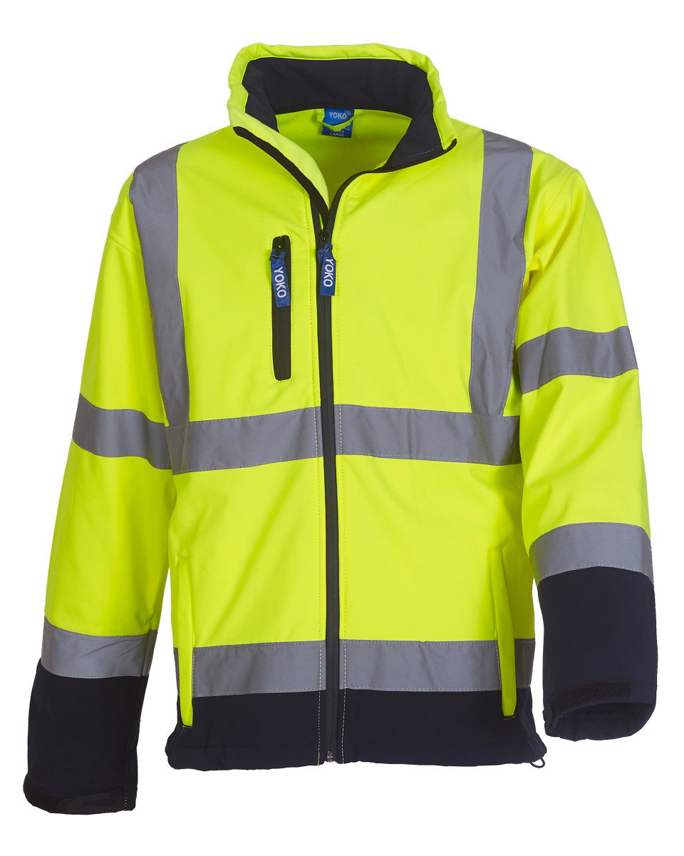 HVK09 Yoko Hi-Vis Softshell Jacket - AWS Ltd